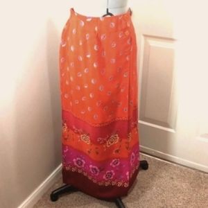 Womens  Wrap Maxi Skirt.     Sz Med